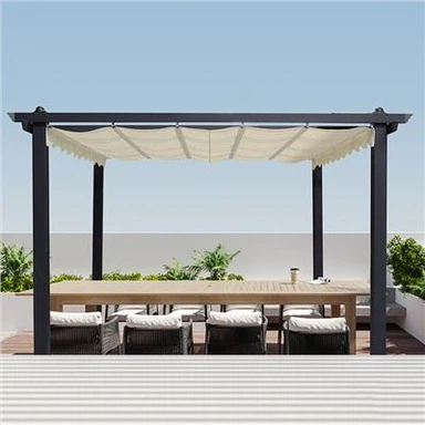 Klasiskā pergola āra terasei